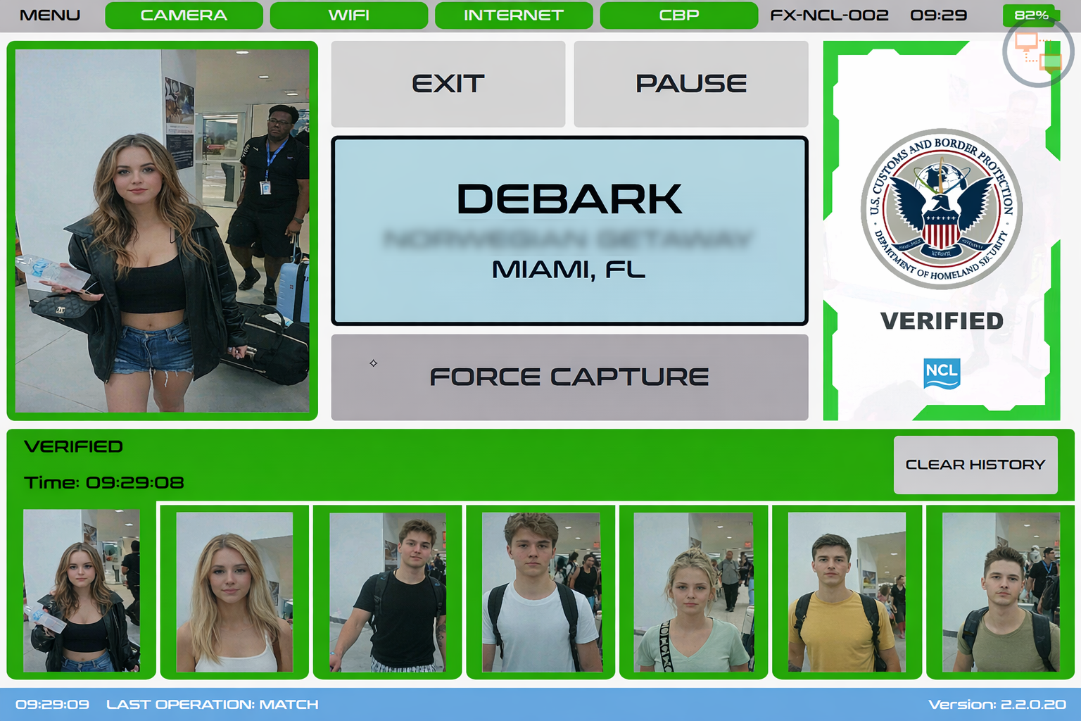 Simple kiosk user interface